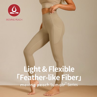 MOVING PEACH Nữ Quần Legging Yoga Eo Cao Đa Túi Thể Dục Quần Legging Nhanh Khô Quần Thể Thao Co Giãn Cao Tập Gym HIT Training Hàng Ngày Mặc CLQ (Mới)