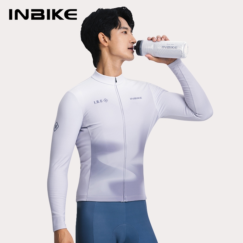 INBIKE Áo đi xe đạp nam mùa đông Túi lót lông cừu giữ nhiệt cho MTB