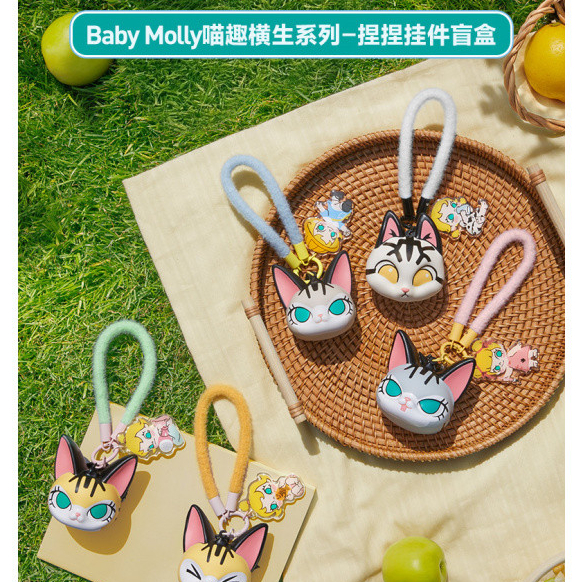 POP-MART Baby MOLLY Baby Tabby Squishy Charm Blind Box