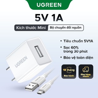  UGREEN Củ sạc 5V1A thích hợp cho iPhone 13 12 11 8 Pro Max Xiaomi Samsung 5V USB Charger for Android Phone 