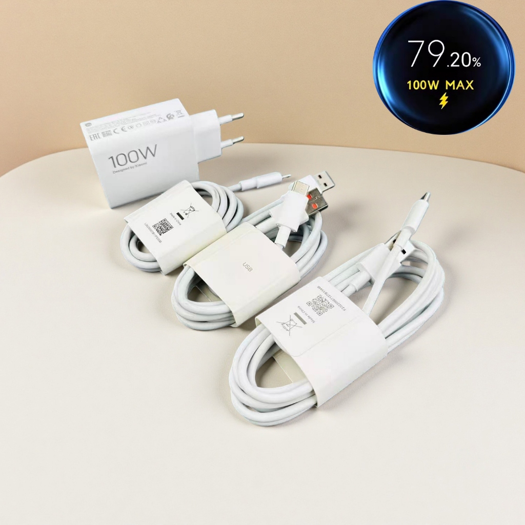 Chính Hãng 100W Xiaomi 17 15 Pro Max Ultra Sạc EU Turbo Sạc Nhanh Bộ Chuyển Đổi Nguồn 100 / 150 / 20