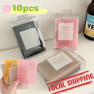  10pcs màu rắn Bangs Ma thuật dán bài viết tóc dán Clip phụ nữ rửa mặt trang điểm Velcro Patch phụ kiện tóc kiểu dáng công cụ 