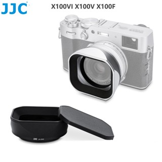  JJC Ống Kính Hood Cho Máy Ảnh Fujifilm X100VI X100V X100F Có Bộ Lọc Bộ Chuyển Đổi Vòng Đính 49mm Ống Kính Lọc Phụ Kiện 