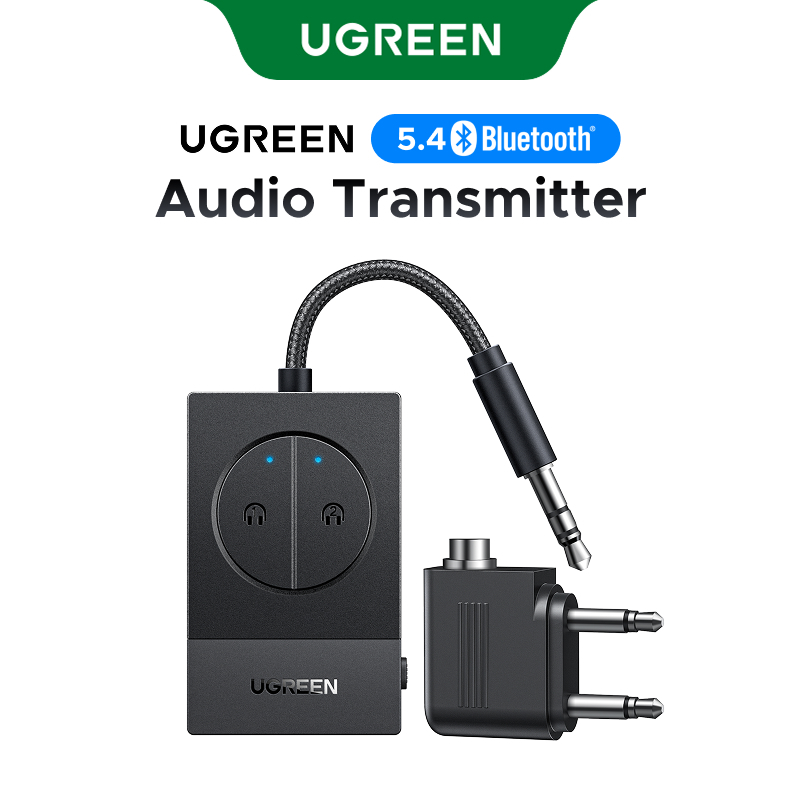 UGREEN Bluetooth 5.4 Bộ phát SBC Hỗ trợ Tai nghe kép Khoảng cách truyền 10M Độ trễ thấp cho ghế máy 