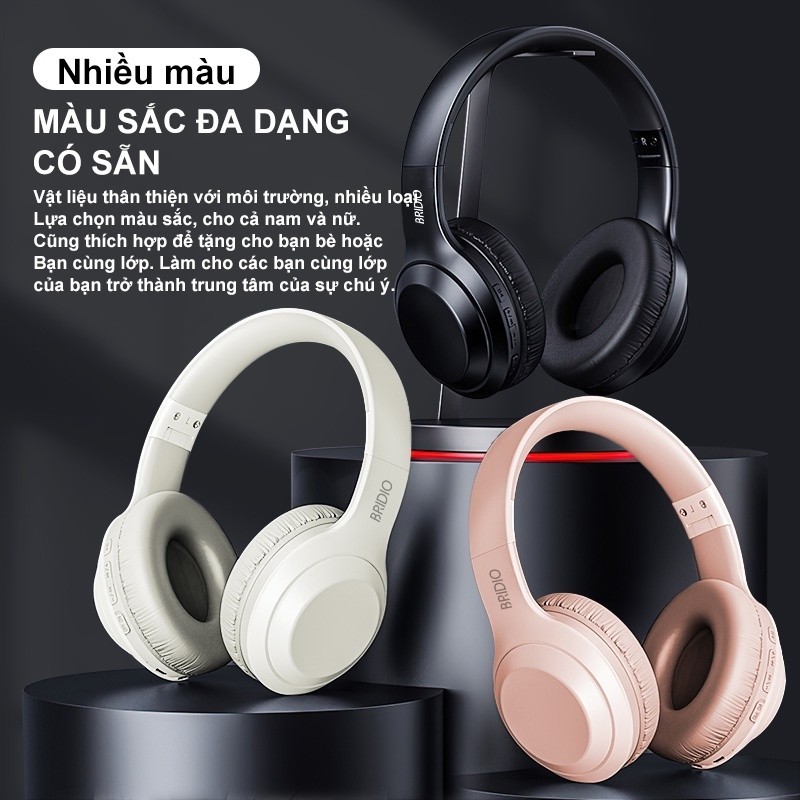 Bridio TH10 Tai Nghe Bluetooth Chính Hãng - Gập Gọn, Chống Nước IPX4, Pin Lâu, Đeo Chắc & Âm Thanh Sống Động | BigBuy360 - bigbuy360.vn