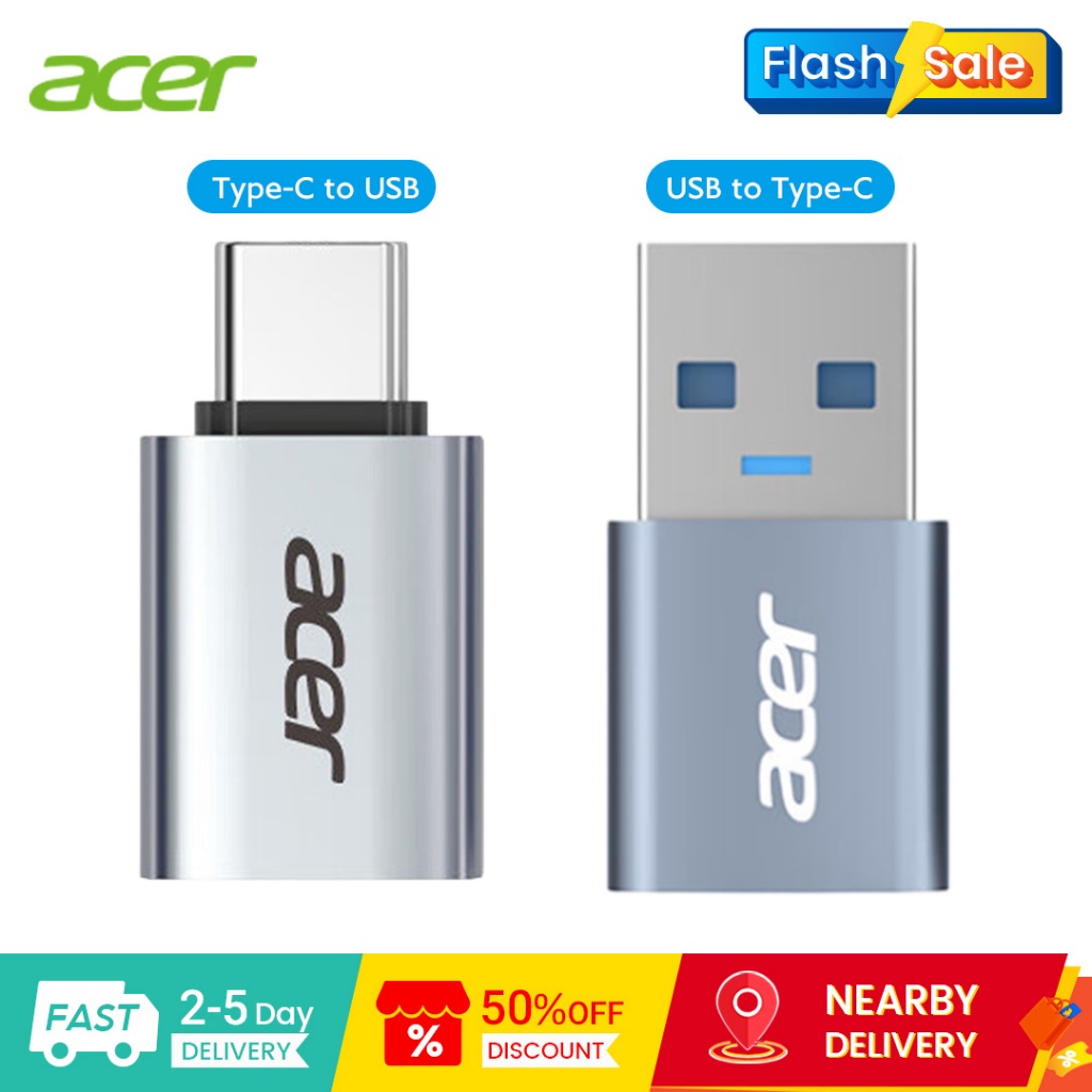 Acer Đầu chuyển Type‑C sang USB Type-C To USB Adapter Đầu chuyển USB sang Type‑C Đầu chuyển OTG Type