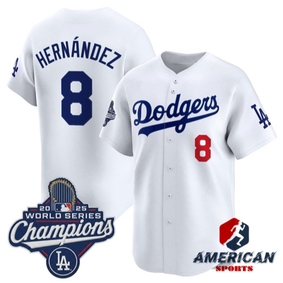 Áo đấu Enrique Hernandez màu trắng dành cho fan Los Angeles Dodgers
