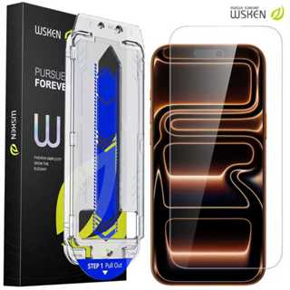 [Không viền đen] Kính cường lực WSKEN Clear / Privacy Glossy Auto Align Tech Bảo vệ màn hình chống trầy xước Full cho iPhone X XR 17 17 Pro Max 16 16 Pro Max 16 Plus 15 Pro Max 15 Plu