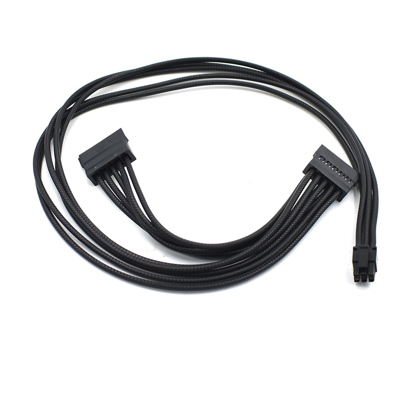 Cáp cấp nguồn 16AWG Type 5 Gen1 PSU SATA / PATA mini 6PIN đến 2 * sata / IDE cho dòng Corsair RMX SH