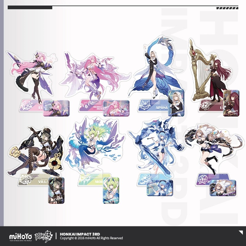 Sunsyea Honkai Impact 3rd Official Merch miHoYo Original Authentic YJLH Series Huy hiệu Standee Mobi