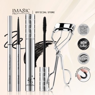  IMAGIC 3 Bộ Trang Điểm Mắt Mascara + Uốn Mi + Bút Kẻ Mắt Lâu Dài Uốn Mascara Tự Nhiên 