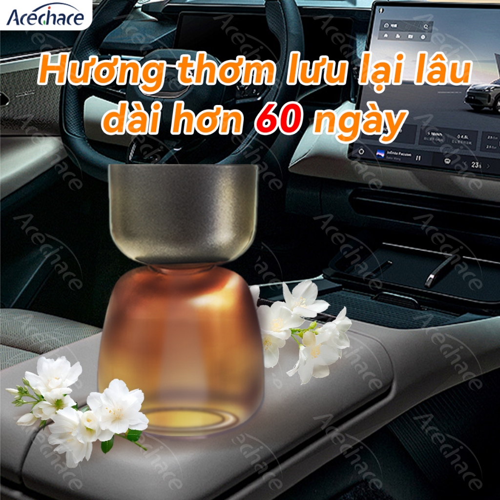  【Xe Sang Dành Cho Nam Giới Nước Hoa Ô Tô Acechace - Khử Mùi Xe Hơi Cao Cấp Hương Thơm Dài 60 Ngày,Tinh Dầu Thơm Xe Ô Tô,Chống Say Xe,Không Khí,Nước Hoa Xe Hơic,Mùi Hương Thư Giãn,Đồ trang trí xe hơi 