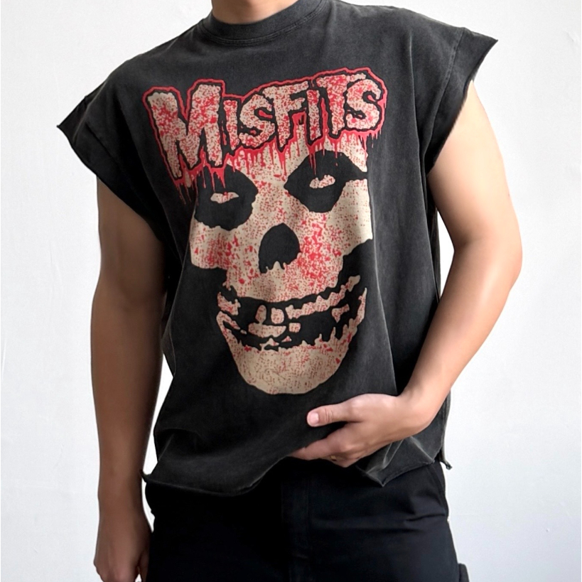 GUOGUO ♈ ❈ GALLERY DEPT “MISFITS ❈ ❈ ” Áo thun cắt tay áo