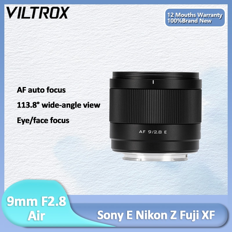 Viltrox AF 9mm F2.8 Air APS-C Góc Rộng AF Tự Động Lấy Nét Khẩu Độ Lớn Prime Mirrorless Camera Ống Kí
