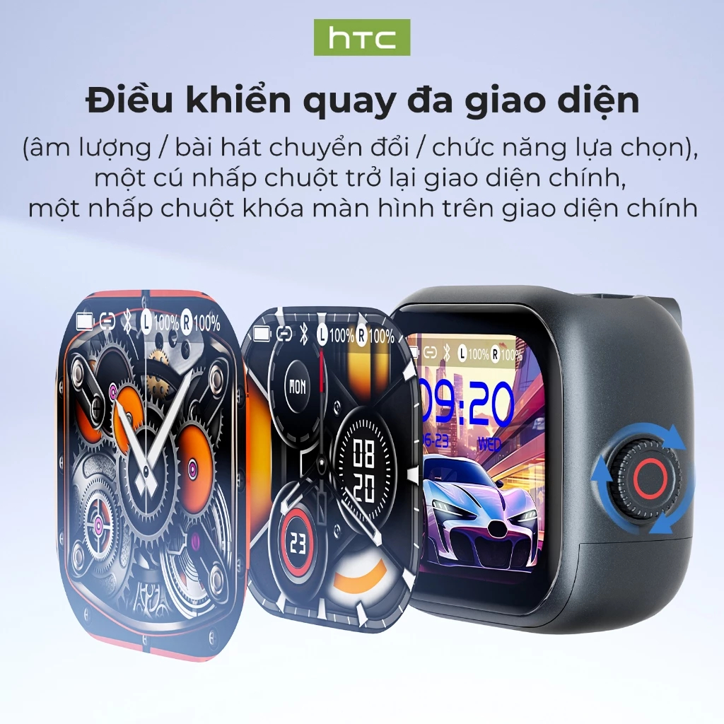 Bảo hành một năm HTC NE40 AI Dịch thuật thời gian thực Tai nghe BluetoothTWS Bluetooth 6.0 Chất lượng âm thanh HiFi IPX5 Tai nghe không dây chống nước | BigBuy360 - bigbuy360.vn