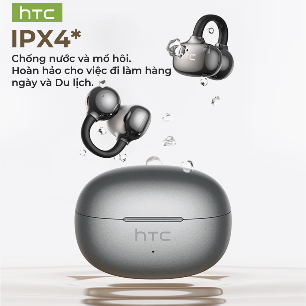 Tai nghe Bluetooth dịch thuật thời gian thực HTC NE55 AI, Tai nghe Bluetooth 6.0 dạng móc tai, Chất lượng âm thanh HiFi, Tai nghe không dây chống nước IPX5, Hỗ trợ dịch video, Bảo hành một năm | BigBuy360 - bigbuy360.vn