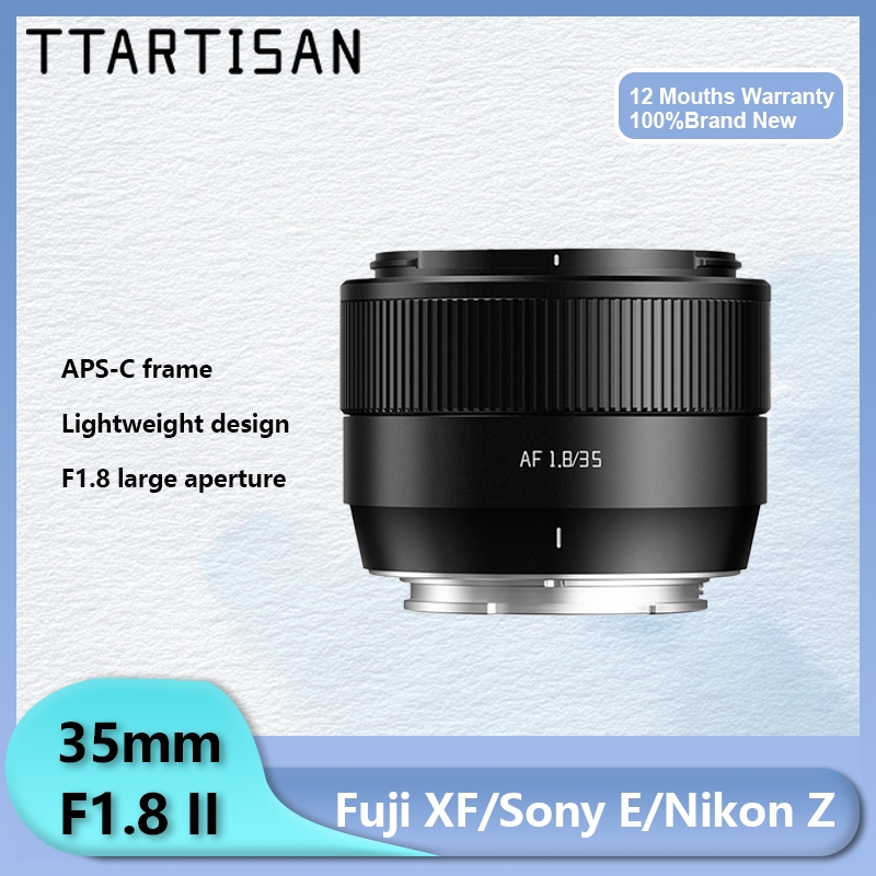 Ttartisan 35mm F1.8 II Mark II Ống kính máy ảnh lấy nét tự động APS-C Khẩu độ lớn cho Fuji XF XT50 X