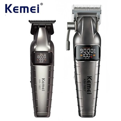 Kemei Chuyên Nghiệp Zero Gap Máy cạo râu Cắt Tóc Nam Không Dây Cắt Tóc Sạc Cắt Tóc Hoàn Thiện Máy Râu Máy cạo râu