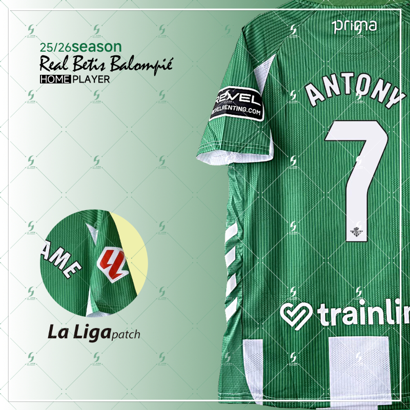 Antony No.7 Tên tùy chỉnh cho phiên bản cầu thủ sân nhà của Real Betis ở La Liga 25 / 26