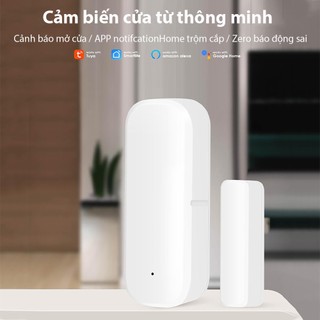Cảm biến cửa sổ thông minh WiFi Tuya Hệ thống báo động bảo vệ an ninh gia đình thông minh Cửa mở Máy dò đóng cho Alexa Google