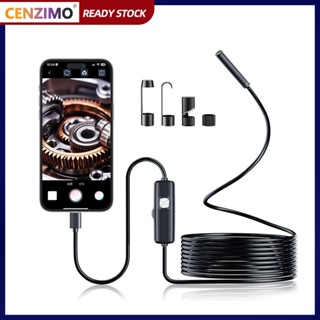 Camera nội soi có đèn HD Borescope có 8 đèn chống nước để kiểm tra ống nội soi công nghiệp cho điện thoại (Đen)