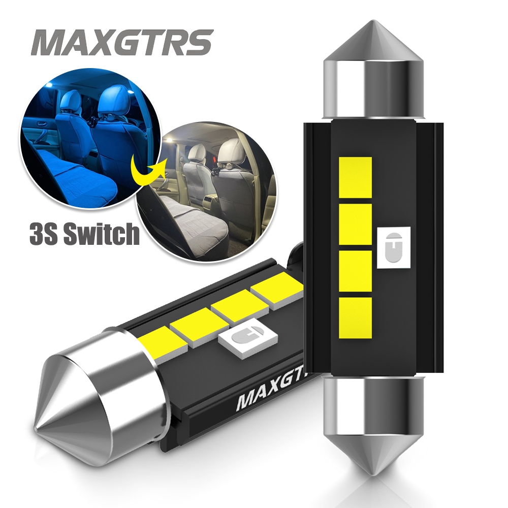 MAXGTRS 2x C5W C10W LED Canbus Festoon 31mm 36mm 39mm 42mm Bóng đèn Đèn Đọc Sách Nội Thất