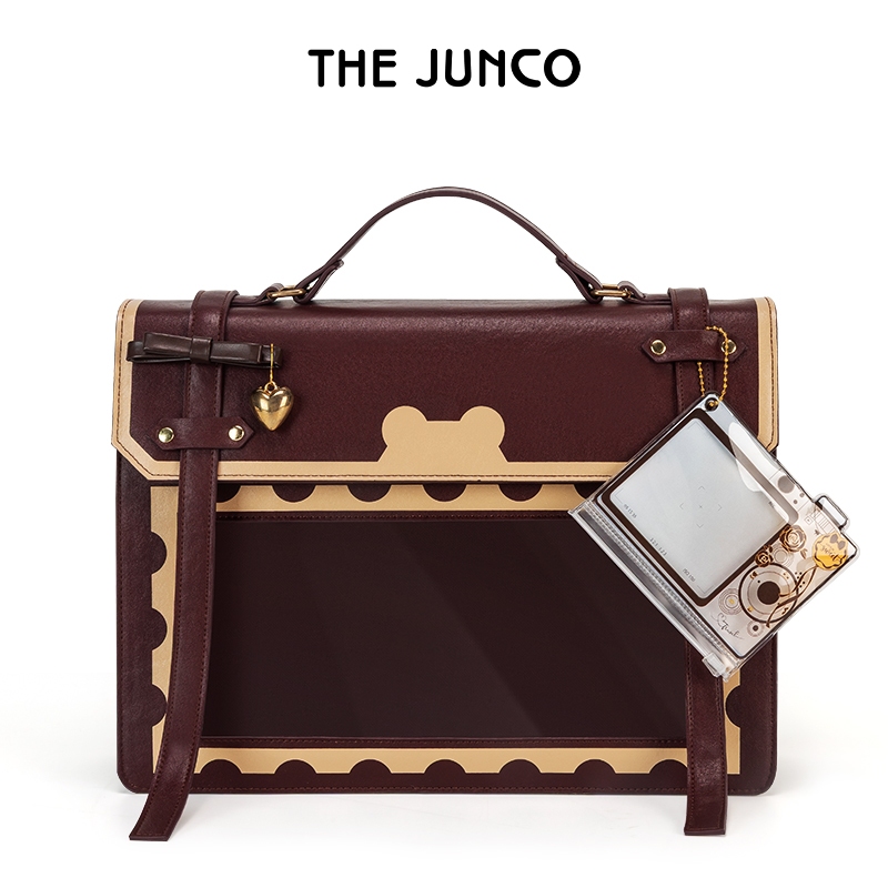 The Junco Túi xách nhỏ túi vuông xách tay túi đeo chéo túi xách nữ