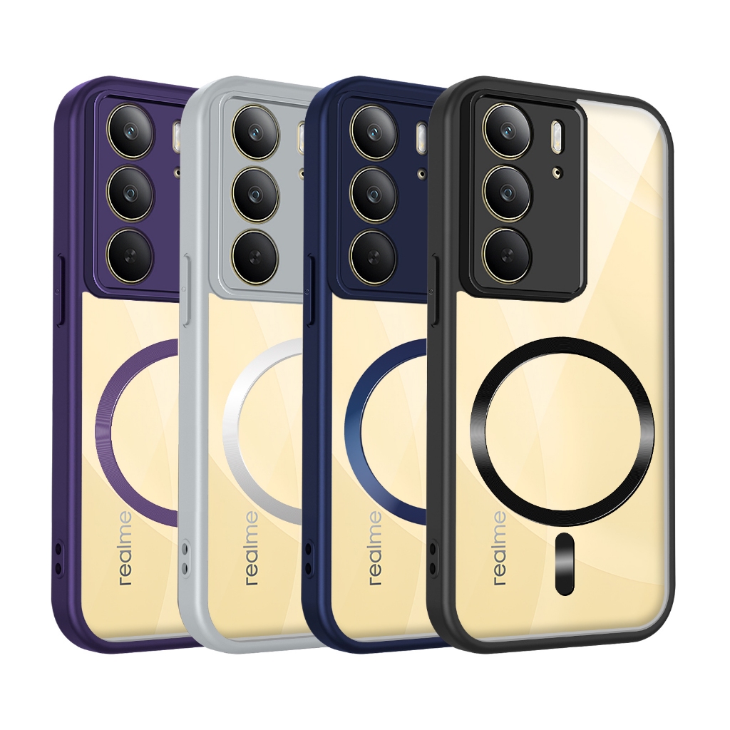 Ốp điện thoại silicon trong suốt màu Caramel Realme C85 C75 C75X C74 C73 C71 4G 5G Vỏ TPU Ốp điện th