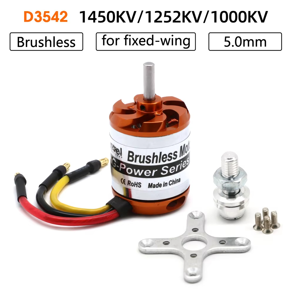 D3542 Động cơ không chổi than đa năng 1450KV 1250KV 1000KV cho Multicopter, Máy bay RC, Máy bay trực