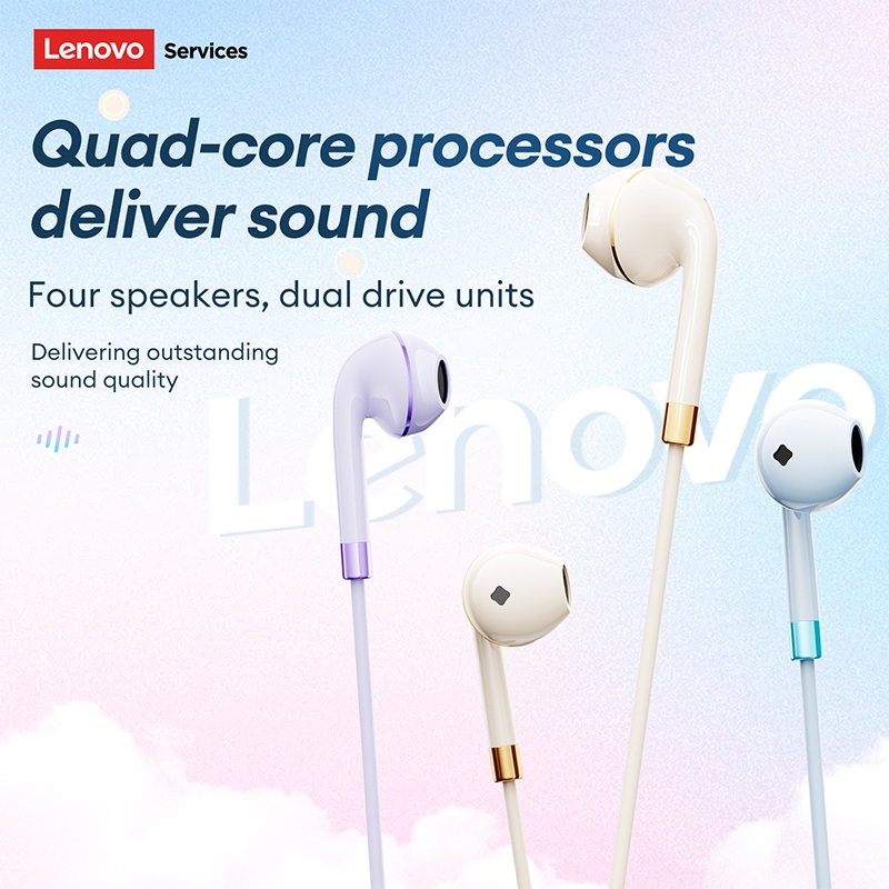 Tai nghe có dây Lenovo YF36 và tai nghe bán trong tai có phích cắm loại C 3,5 mm cộng với âm thanh nổi HiFi | BigBuy360 - bigbuy360.vn