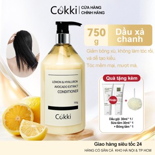  【GIÁ SỐC Dầu Xả Thiên Nhiên Cokki Ngăn Dầu & Giảm Gàu 750g - Chiết Xuất Chanh & Bạc Hà - Cân Bằng Dầu Làm Dịu Da Đầu Nhạy Cảm - Không Chất Có Hại 