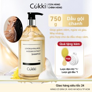  Cokki Dầu Gội & Dầu Xả 750ml Giảm Gàu Ngứa Phục Hồi Tóc Hư Tổn Chiết Xuất Chanh Tự Nhiên Tóc Chắc Khỏe Mềm Mượt 