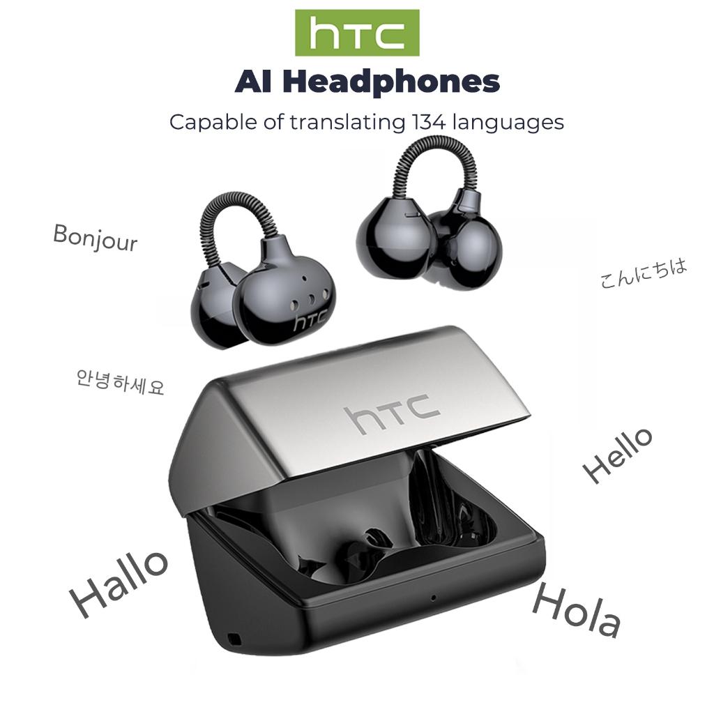 Tai nghe HTC NE67 Ai Dịch Tai nghe Bluetooth 6.0 Dịch sang 134 ngôn ngữ Tai nghe Bluetooth Tai nghe khử tiếng ồn Tai nghe không dây HiFi Music HD Gọi có micrô | BigBuy360 - bigbuy360.vn
