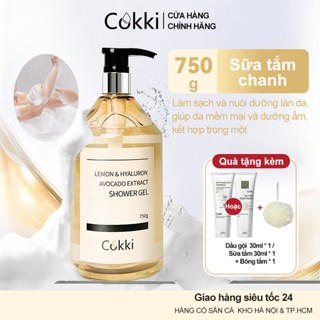  Sữa Tắm Dưỡng Da & Làm Sạch Sâu Cokki 750g - Chiết Xuất Chanh Tươi & Vitamin C Tẩy Tế Bào Chết Dưỡng Ẩm - Cho Da Sáng Mịn Se Khít Lỗ Chân Lông Hiệu Quả 