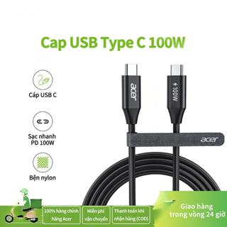  Cáp USB C acer Cáp USB C 100W Dây sạc nhanh Bện Nylon Type-C Tương thích với iPhone 15 16 17 Galaxy S25   S24 MacBook Pro   Air iPad Laptop 