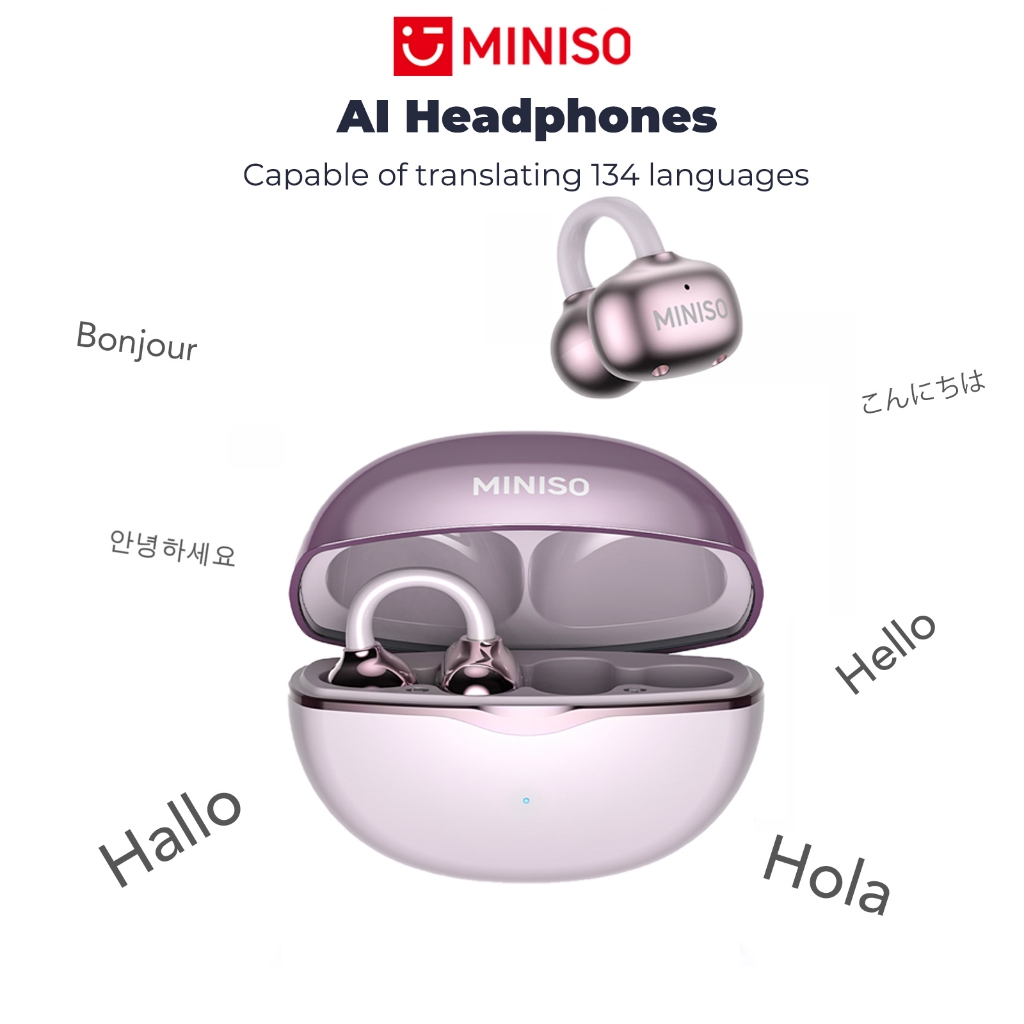 Tai nghe MINISO MS503 Ai Dịch Tai nghe Bluetooth 6.0 Dịch 134 ngôn ngữ Theo dõi nhịp tim Tai nghe khử tiếng ồn Tai nghe không dây HiFi Music HD Gọi với Micro | BigBuy360 - bigbuy360.vn