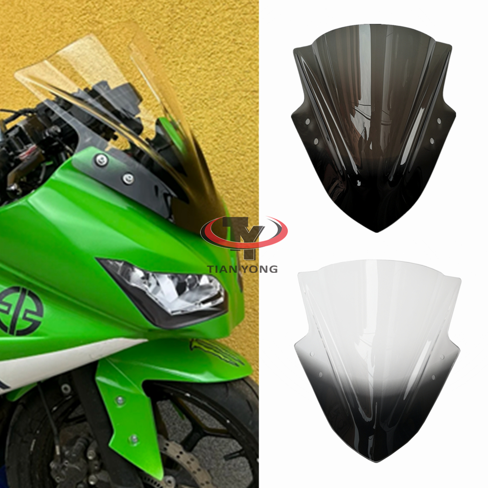 Dành Cho Kawasaki Ninja 300 R EX300 EX300R ex300 r 2013 2014 2015 2016 2017 Khói Đen Kính Chắn Gió K