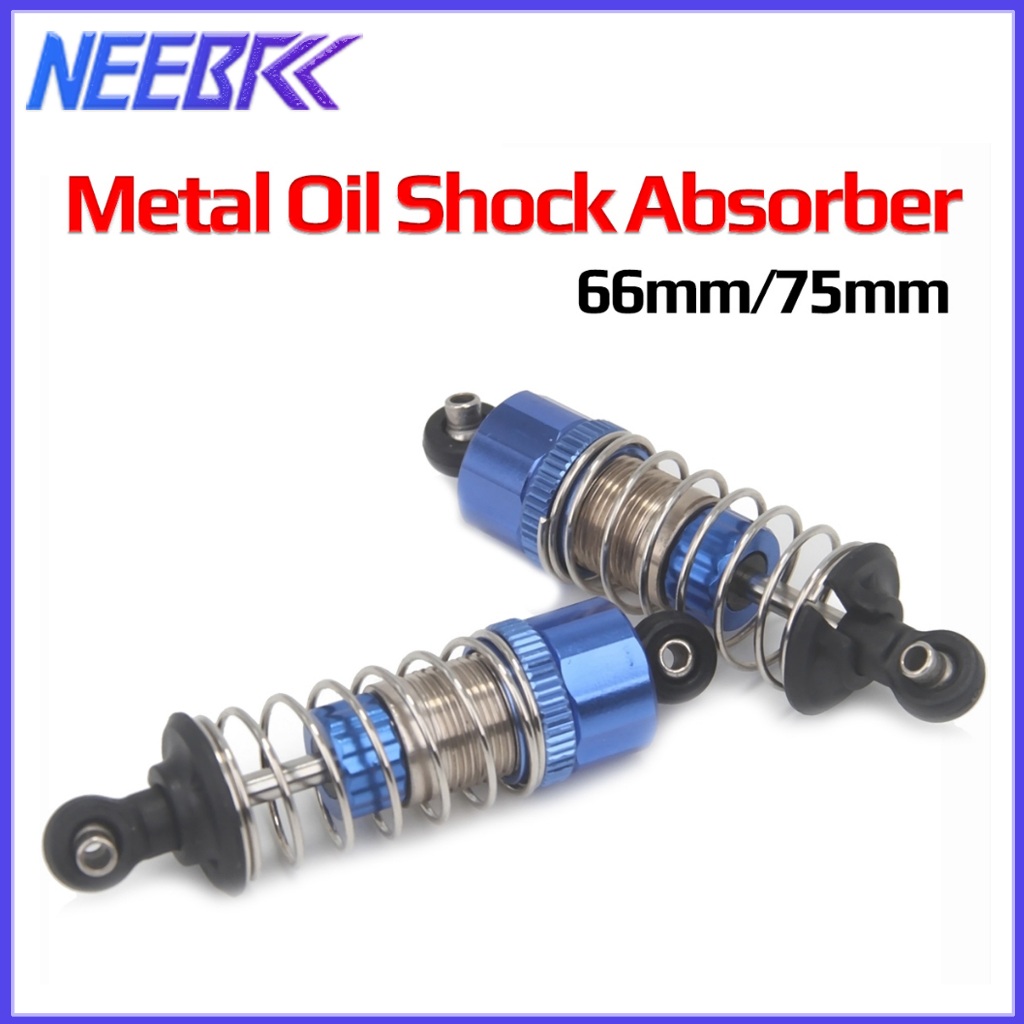 NEEBRC MJX 1 / 14 1 / 16 RC Giảm xóc ô tô 66 / 75mm Bộ giảm chấn dầu kim loại cho MJX 14303 14304 14