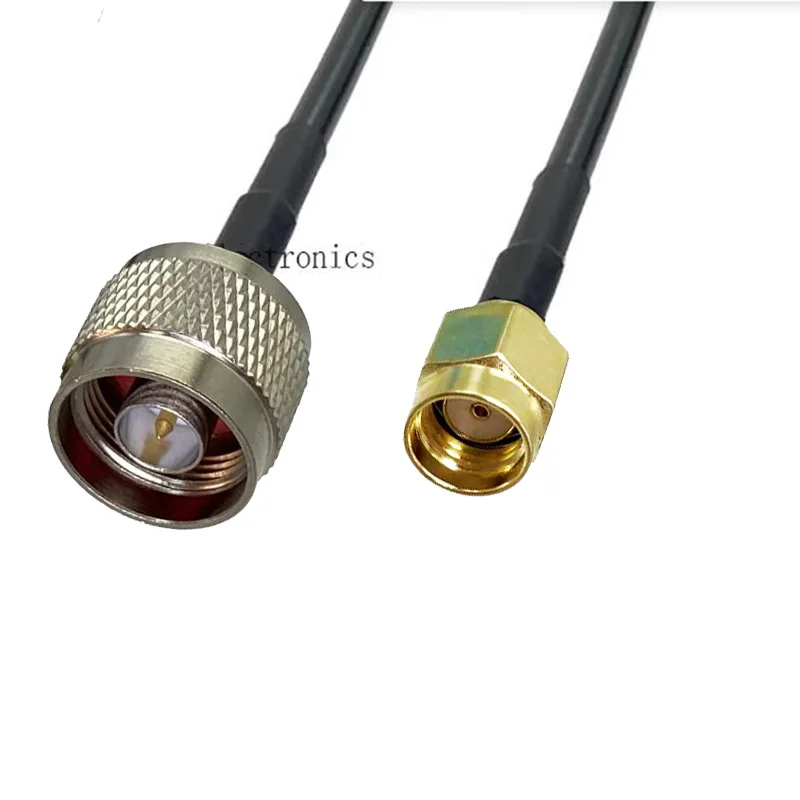 1 Cáp Đồng Trục LMR240 RF RP-SMA Nam Đến N Nam Kết Nối LMR-240 Cáp Coax Mất Thấp 1m 2m 3m 5m 10m 15m