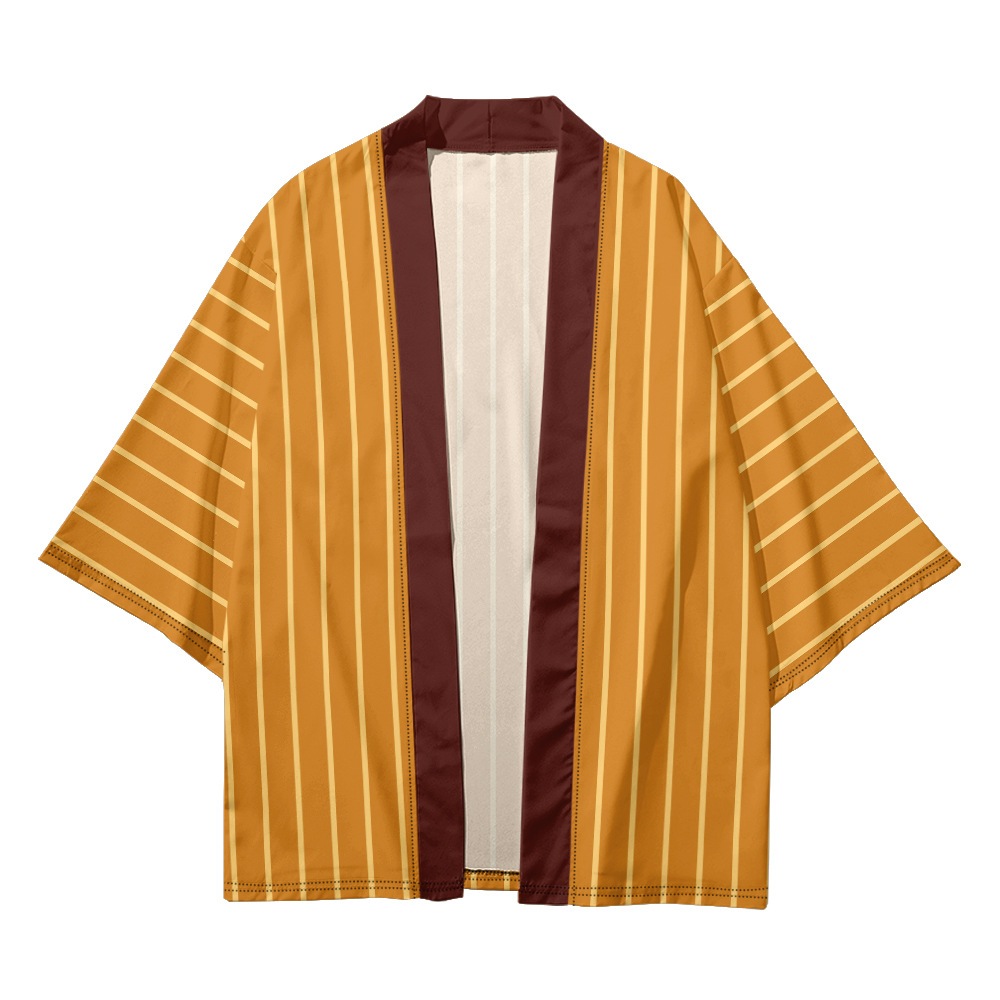 Áo Cardigan sọc thời trang Harajuku đi biển kimono dành cho nam và nữ Nhật Bản Phố Cosplay KIMONO pl