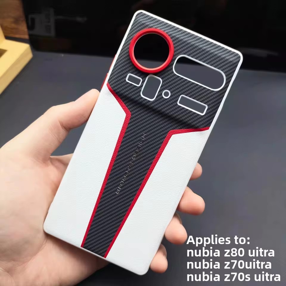 Vỏ Cho ZTE Nubia Z80 Z70 Ultra Ốp điện thoại Da Cứng Cảm Giác Da PU Chống Sốc Bảo Vệ Mặt Sau Dành Ch