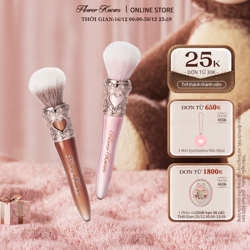  Cọ má hồng tròn Flower Knows The Sweetie Bear Collection 