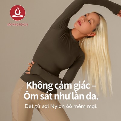MOVING PEACH Nữ Yoga Dài Tay Nhẹ Thứ Hai Da Slim Fit Pilates Top Thoáng Khí Cổ Tròn Lớp Đế Thể Dục Khiêu Vũ Mặc Hàng Ngày ASM