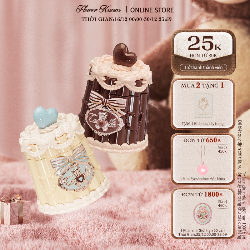  Son dưỡng môi dạng thạch Flower Knows The Sweetie Bear Collection 5g 