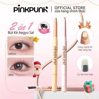  Bút vẽ bọng mắt 2 đầu PinkPunk Dolly Eyes Aegyo Sal Vẽ Đường Viền Và Đánh Sáng Tất Cả Trong Một Chống Thấm Nước Hiệu Ứng 3D Tự Nhiên Dễ Dùng Cho Người Mới Bắt Đầu 