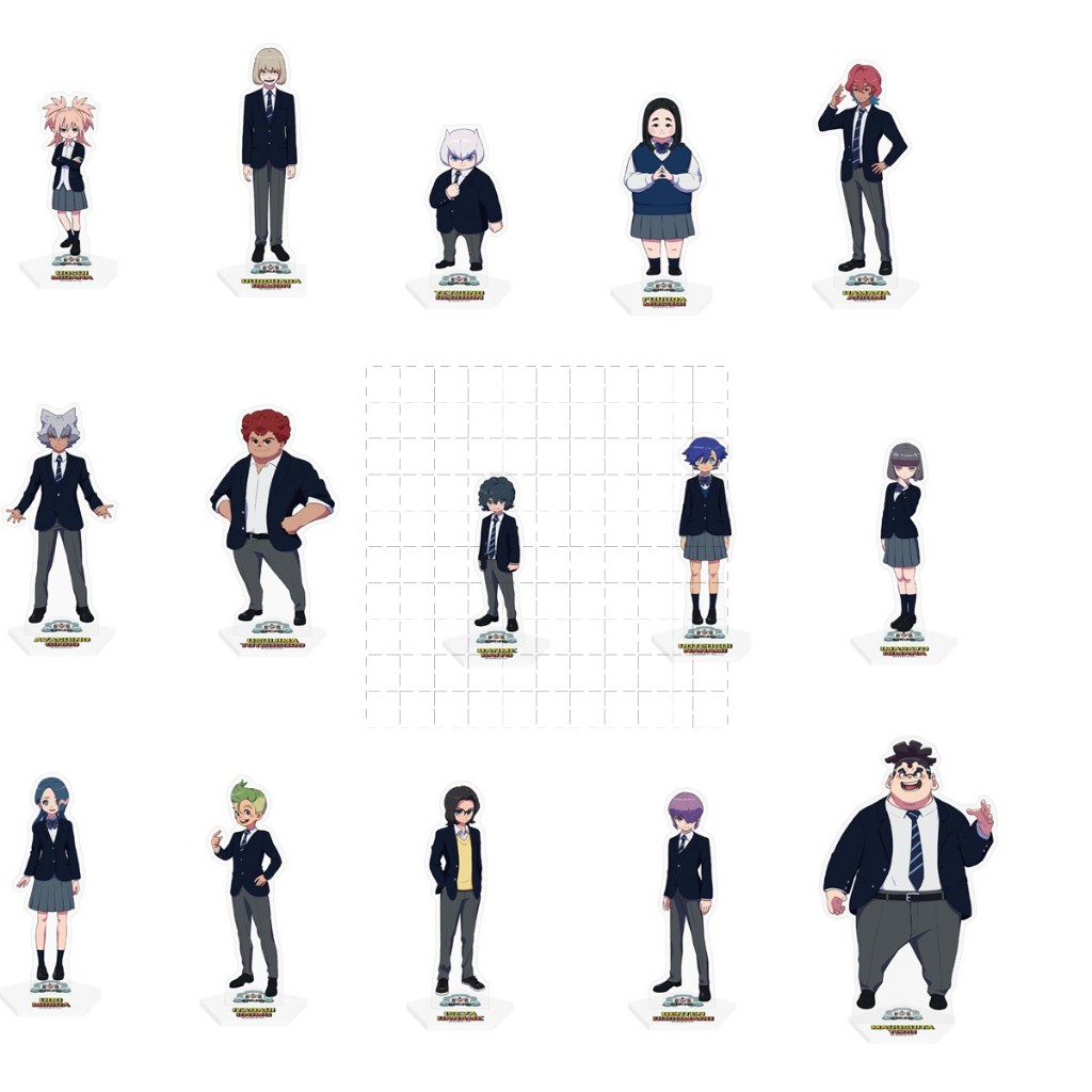 Chân đế Acrylic Anime dễ thương - Inazuma Eleven GO & Ares Chibi Hình Bộ sưu tập Trang trí máy tính 