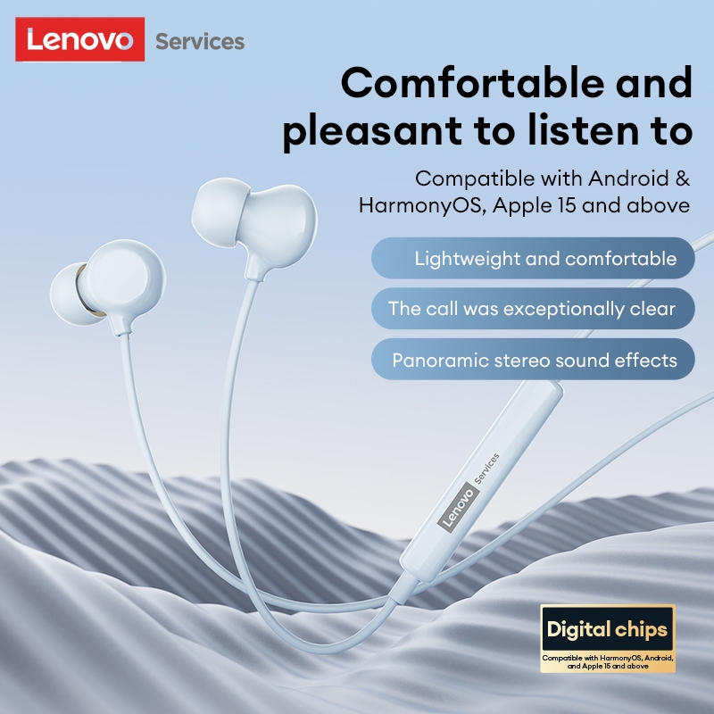 Tai nghe có dây Lenovo YF05 Hiệu ứng âm thanh cấp HIFI ENC Giảm tiếng ồn Cuộc gọi Độ trễ thấp Giảm tiếng ồn khi chơi game Micro độ phân giải cao Gọi HD | BigBuy360 - bigbuy360.vn