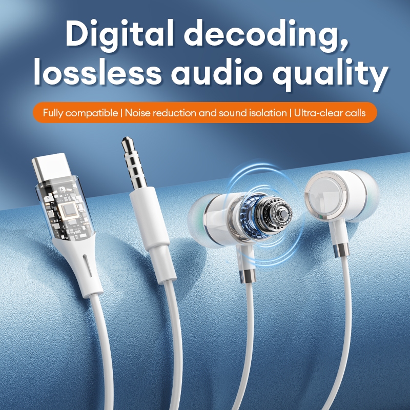 Tai nghe có dây Lenovo Y105 Hiệu ứng âm thanh HIFI Độ trễ thấp 360 ° Âm thanh vòm Micro độ phân giải cao Đồng bộ hóa âm thanh nghe nhìn Cuộc gọi rõ ràng | BigBuy360 - bigbuy360.vn