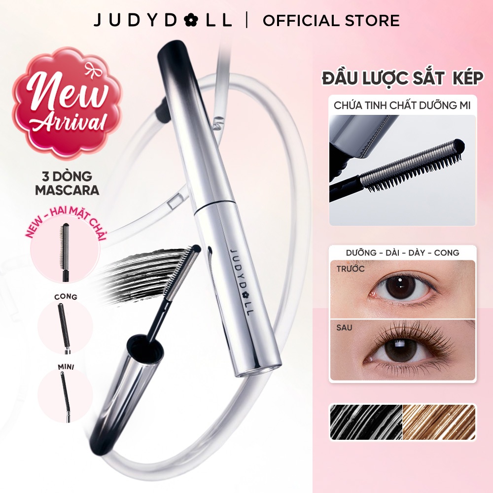 [MỚI] Mascara Đầu Lược Sắt JUDYDOLL Iron Mascara Siêu tơi dài mi Giữ mi cong cả ngày Dày mi Dưỡng mi 3g | BigBuy360 - bigbuy360.vn