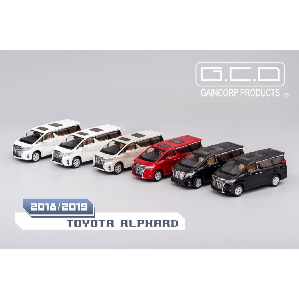 GCD 1: 64 Toyota Alphard 2018-2019 MPV Mô Phỏng Hợp Kim Xe Mô Hình Bộ Sưu Tập Đồ Trang Trí